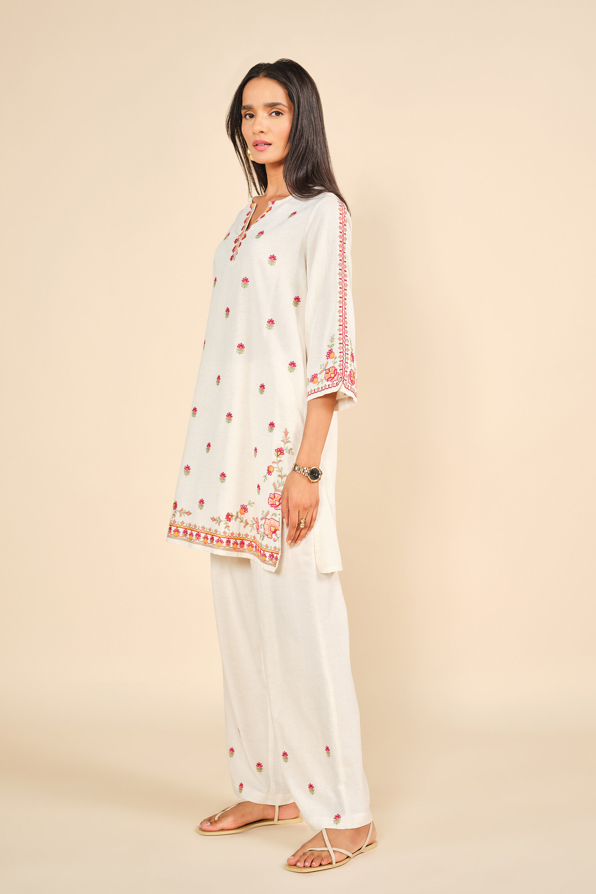 Nayaab Noor Co-ord, Off White, image 3